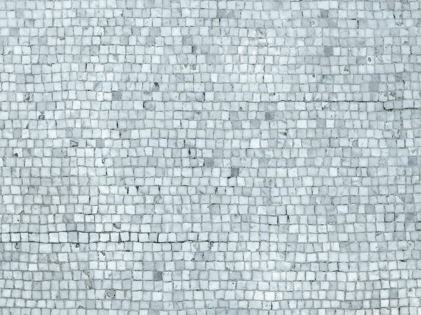 istock Blue-gray square mosaic tiles texture background 1225170961