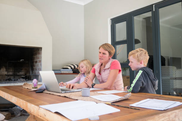 istock Homeschooling during a national virus pandemic 1225171423