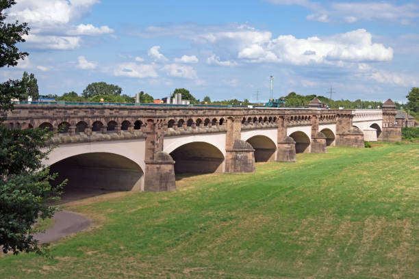 Minden Aqueduct inMinden, North Rhine-Westphalia, Germany, Europe stock photo