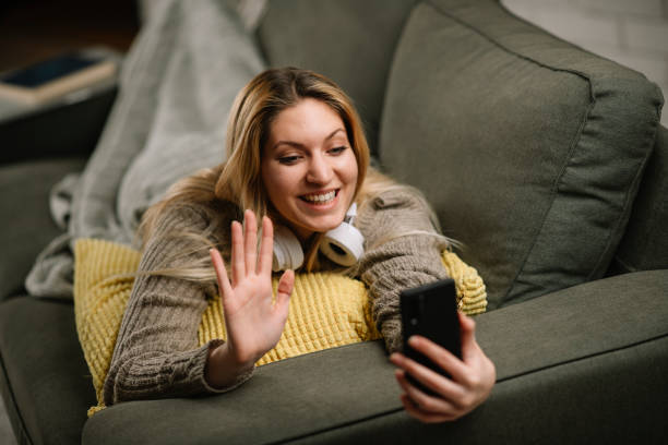 istock Young woman having a video call. 1225172776
