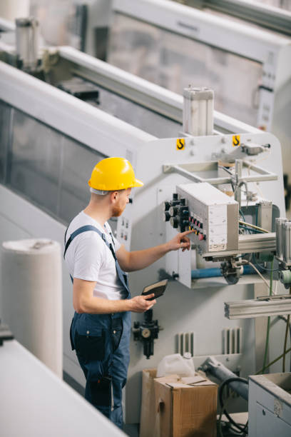 istock Man working  on the production line. 1225174722