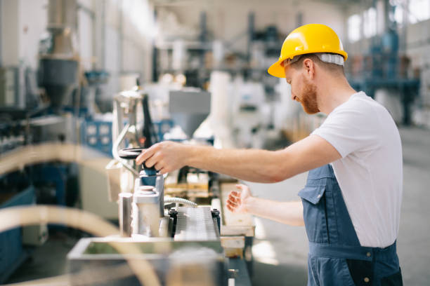 istock Man working  on the production line. 1225174750