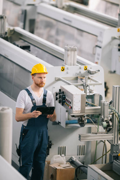 istock Man working  on the production line. 1225174763