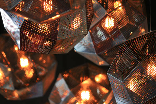 Randomly decorated modern metal pendant lamp shade