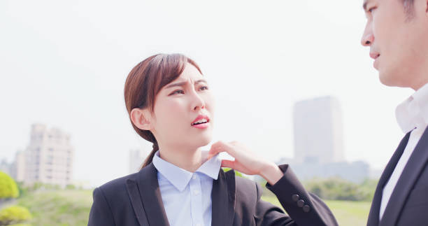 istock Businesspeople feel hot 1225179165