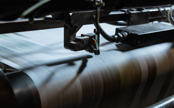 istock Newspaper Printing Press In A Printing Plant 1225181386