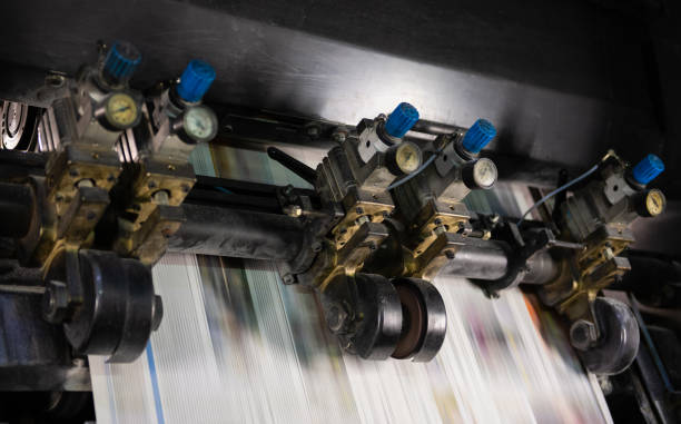 istock Newspaper Printing Press In A Printing Plant 1225181392