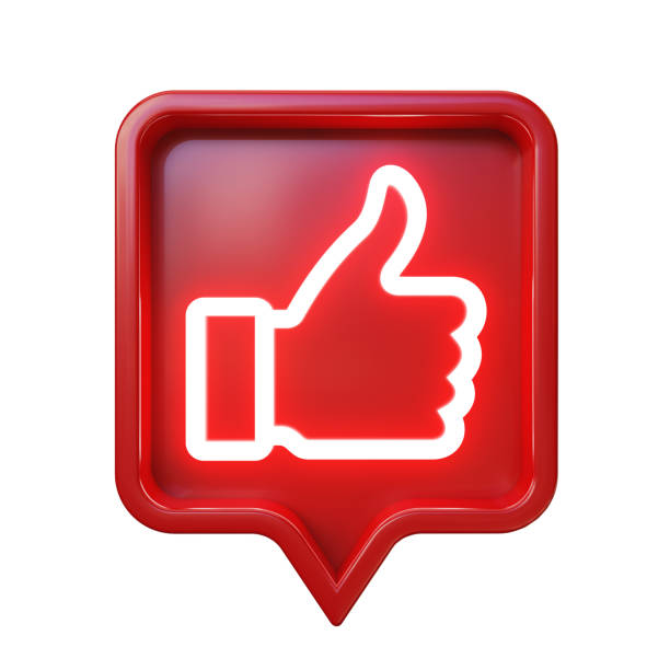 Shiny thumb up, approval sign. Isolated, clipping path included.