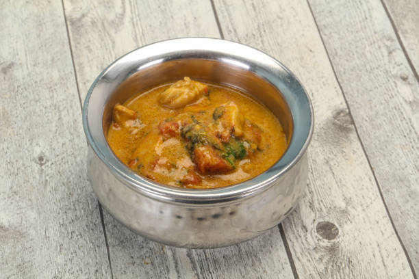 istock Traditional thai curry chicken soup 1225190699