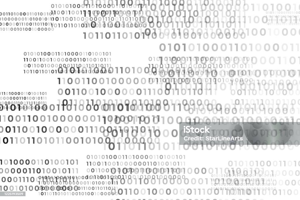 01010 Background Black And White Binary Code Digital Background Design Stock ...