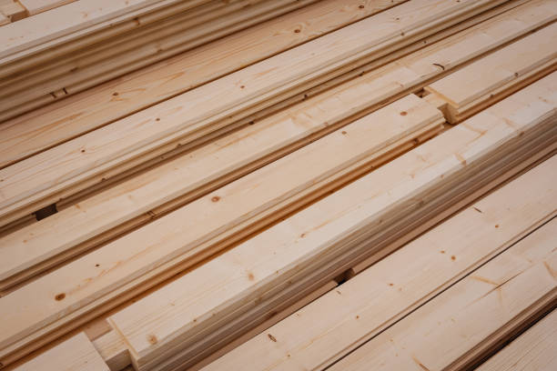 The abstract background of the pine boards. Wallpapers