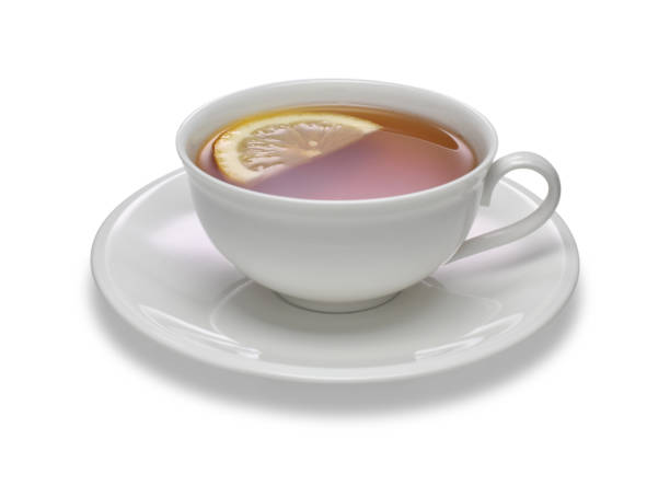 istock A cup of tea with lemon on white background 1225200955