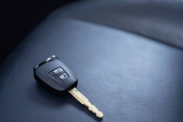 istock Car keys in the car 1225208106