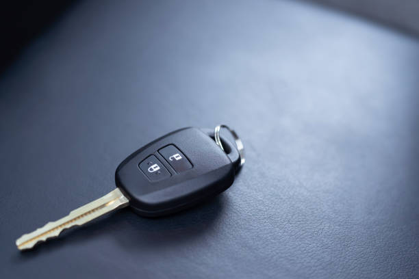 istock Car keys in the car 1225208139