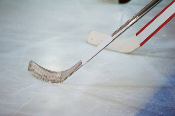 istock Hockey stick and puck 1225209296