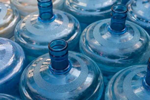 istock empty plastic canister bottles for water dispenser - 1225212623