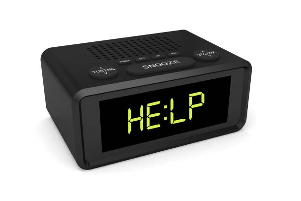 istock clock alarm radio danger dangerous help cry call sos display wake 1225213480