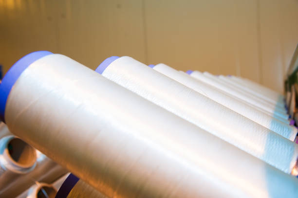 istock Industrial fabric production line 1225213602