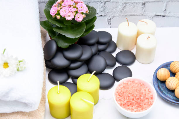 istock Spa Background. Natural, Organic spa cosmetics products, eco friendly accessories 1225215710