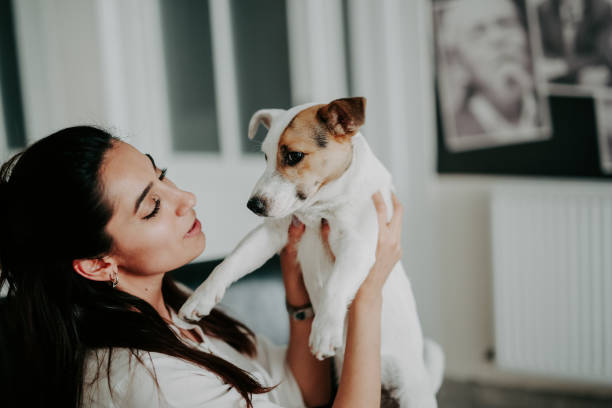 istock beautiful girl with a beautiful dog 1225217132