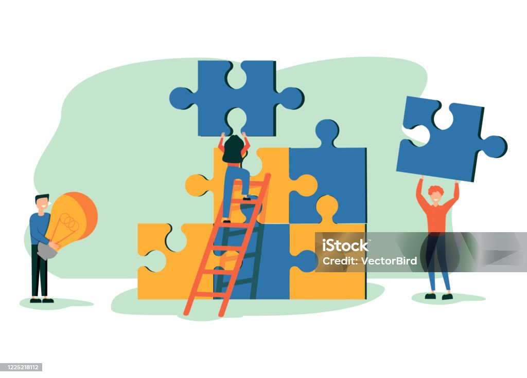 Finding Solution Problem Solving Teamwork And Partnership Working Team ...
