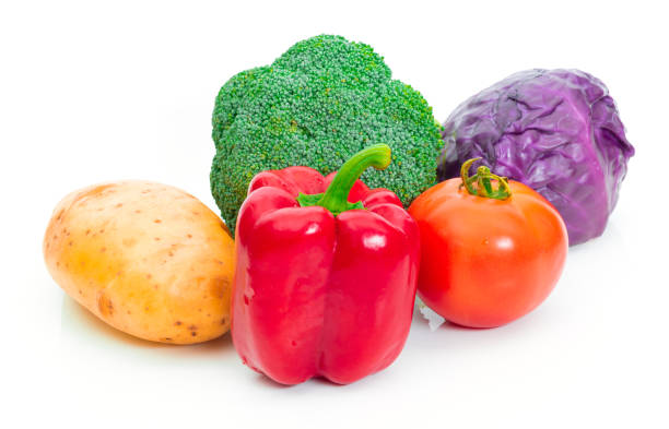 Fresh vegetable on marketplace. Shallow DOF, selective focus. Canon 5D MK II.
