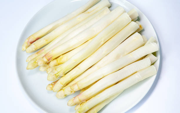 istock close-up of asparagus on a white plate 1225219924