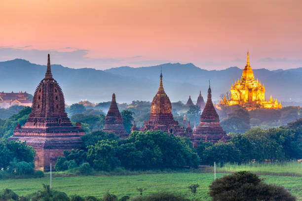 istock Bagan, Myanmar temples in the Archaeological Zone 1225219938