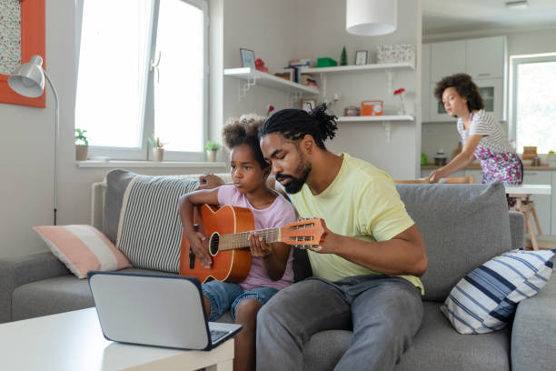 istock Learning from Web to Play Acoustic Guitar 1225220006