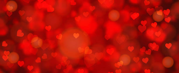 istock Valentines day background banner - abstract panorama background with red hearts 1225222531
