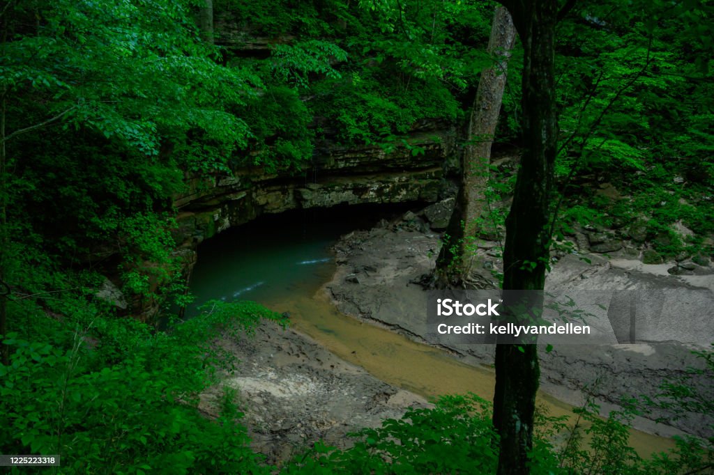 River Styx Spring in Mammoth Cave River Styx Spring in Mammoth Cave National Park Building Entrance Stock Photo