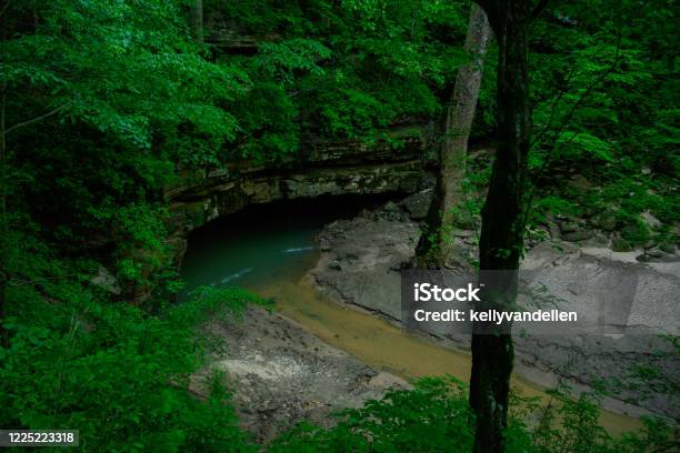 River Styx Spring In Mammoth Cave Stock Photo - Download Image Now - Building Entrance, Boardwalk, Cave