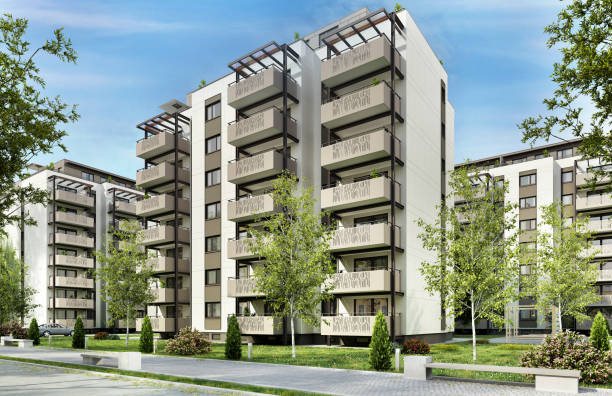 istock Modern residential buildings 1225226885