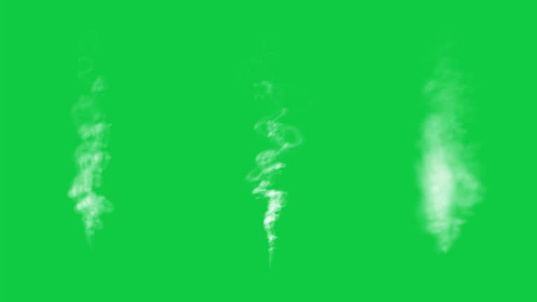 Realistic smoke effect on green screen