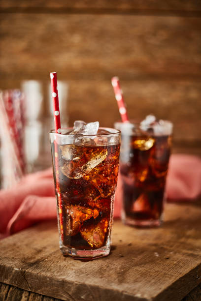 istock Close up glass of refreshing cola. 1225228466