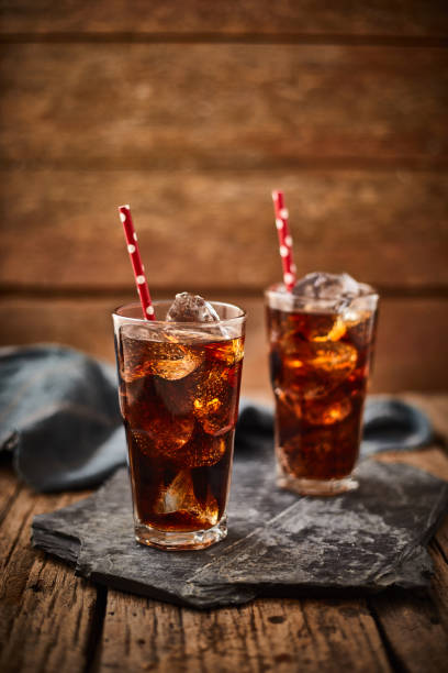 istock Close up glass of refreshing cola. 1225229094