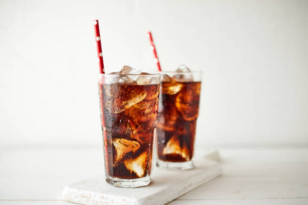 istock Close up glass of refreshing cola. 1225229121