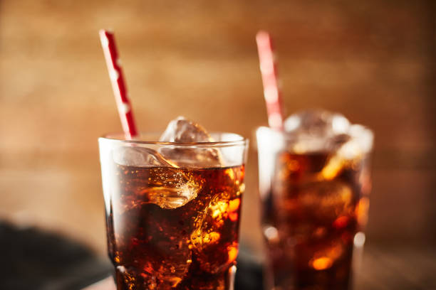 istock Close up glass of refreshing cola. 1225230226