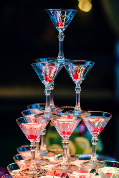 istock glasses Martini cocktail with bright lighting 1225242679