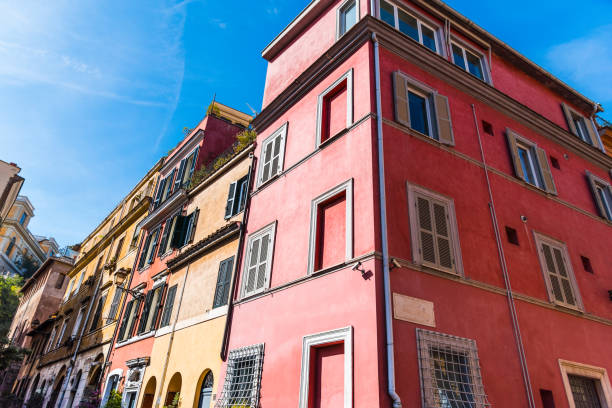 istock Colorful buildings in Trastevere 1225245490