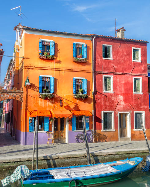 istock colorful backstreet in Burano 1225255341