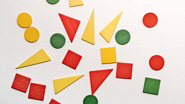 istock Geometric colorful wooden shapes 1225257000