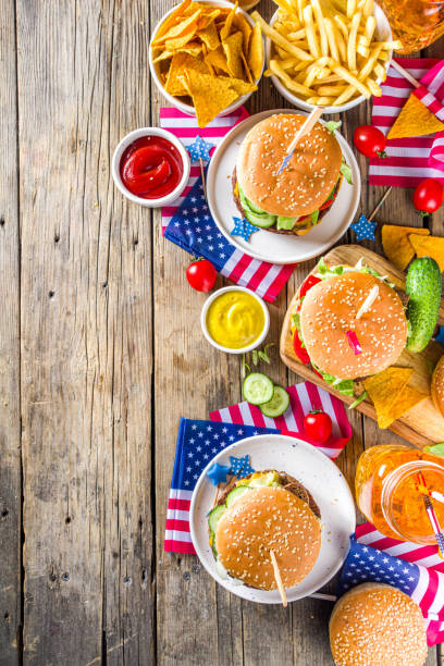 istock Traditional American Picnic with burgers 1225257796