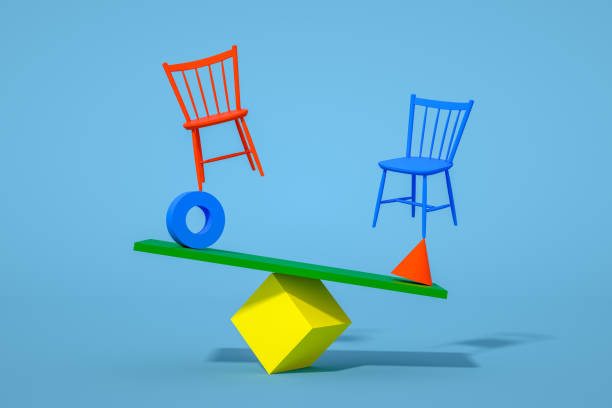 istock Balance with Chair, Minimal Concept 1225262466