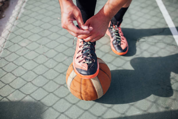 istock Man tying his sholaces  stock photo 1225264913