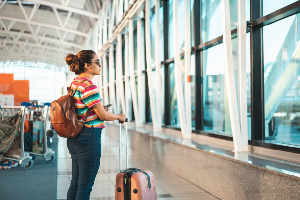 istock Tourist waiting for boarding time 1225269649