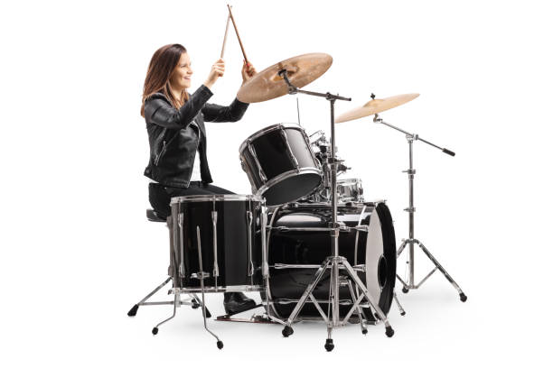 istock Female drummer starting to play drums 1225274337