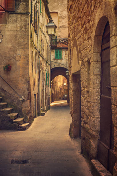 istock Pitigliano city street 1225275374