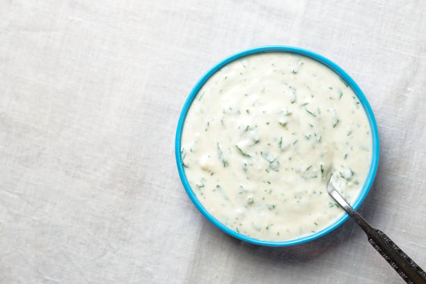 Ranch Dressing Homemade ranch dressing in a dish ranch dressing stock pictures, royalty-free photos & images