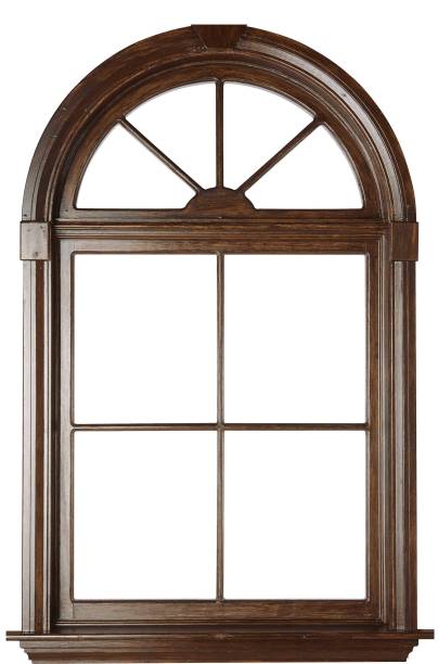 istock wooden window in isolated on a white background 1225280051